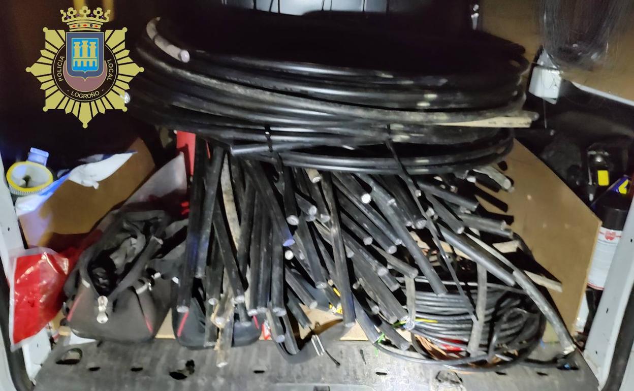 Detenido por robar 250 metros de cable de alumbrado en el Polígono